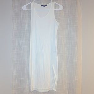 White midi tank dress